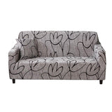 Housse de canape universelle gris extensible