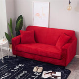 Housse de Canapé Velours Rouge