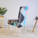 Housse de chaise élastique imprimé moderne