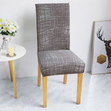 Housse de chaise elastique moderne marron