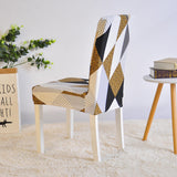 Housse de chaise elastique moderne (vue de dos)