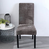 Housse de chaise extensible moderne marron