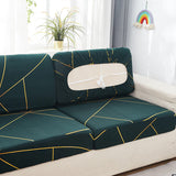 Housse de coussin d'assise de canape d'angle avec elastiques