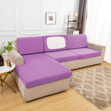 Housse de coussin d'assise de canape d'angle mauve