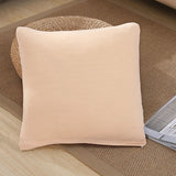Housse de coussin beige pour canape angle