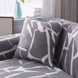 Housse de coussin bi extensible gris