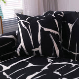 Housse de coussin bi extensible noir