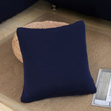 Housse de coussin bleu marine pour canape angle