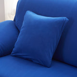 Housse de coussin bleu