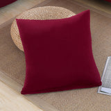 Housse de coussin bordeaux pour canape angle