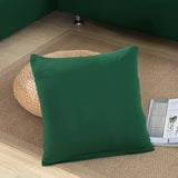 Housse de coussin pour canape angle vert fonce