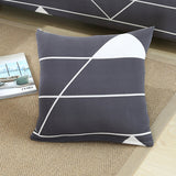 Housse de coussin extensible gris