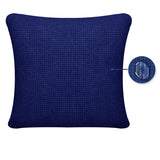 Housse de coussin impermeable bleu pour canape