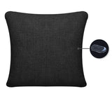 Housse de coussin impermeable noir