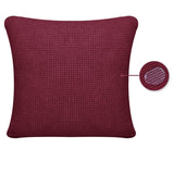 Housse de coussin impermeable rouge pour canape