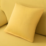 Housse de coussin jaune