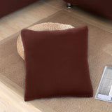 Housse de coussin marron pour canape