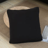 Housse de coussin noir pour canape angle