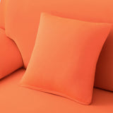 Housse de coussin orange pour canape