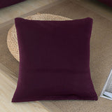 Housse de coussin prune pour canape angle