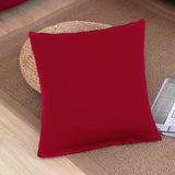 Housse de coussin rouge pour canape