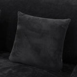 Housse de coussin velours noir