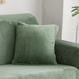 Housse de coussin velours vert d'eau