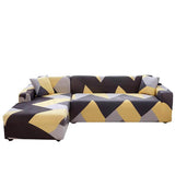 Housse extensible de canape angle avec meridienne