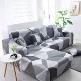Housse extensible pour canapé angle moderne