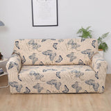 Housse extensible pour canape papillon