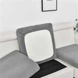Housse pour assise de canape angle extensible jacquard gris