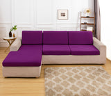Housse pour assise de canape angle fuchsia