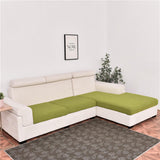 Housse pour assise de canape angle jacquard vert