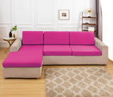Housse pour assise de canape angle rose bonbon