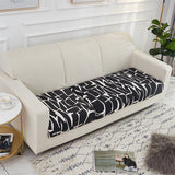 Housse pour assise de canape bi extensible noir