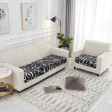 Housse pour assise de canape et fauteuil bi extensible noir
