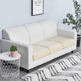 Housse pour assise de canape jacquard beige