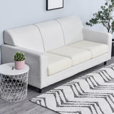 Housse pour assise de canape jacquard blanc