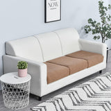 Housse pour assise de canape jacquard marron clair