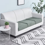 Housse pour assise de canape jacquard vert de gris