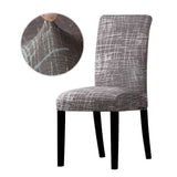 Housse pour chaise moderne marron extensible