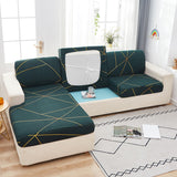 Housse pour coussin d'assise de canape d'angle extensible