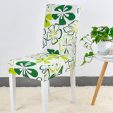 Housse de Chaise Fleurie Verte