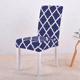 Housse de Chaise Extensible Vintage Bleu