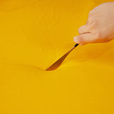 Simili cuir epais et resistant pour housse d'assise de canape d'angle impermeable jaune