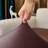 Simili cuir extensible pour housse d'assise de canape d'angle bordeaux