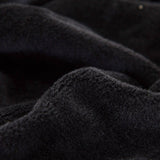 Textile doux de notre housse de canape d'angle en velours noir