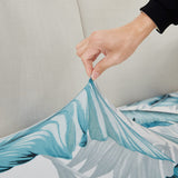 Textile elastique pour housse assise de canape nature