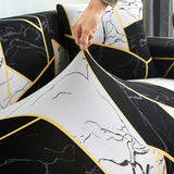 Textile extensible housse de canape angle droit
