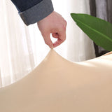 Textile extensible pour housse de canape angle beige